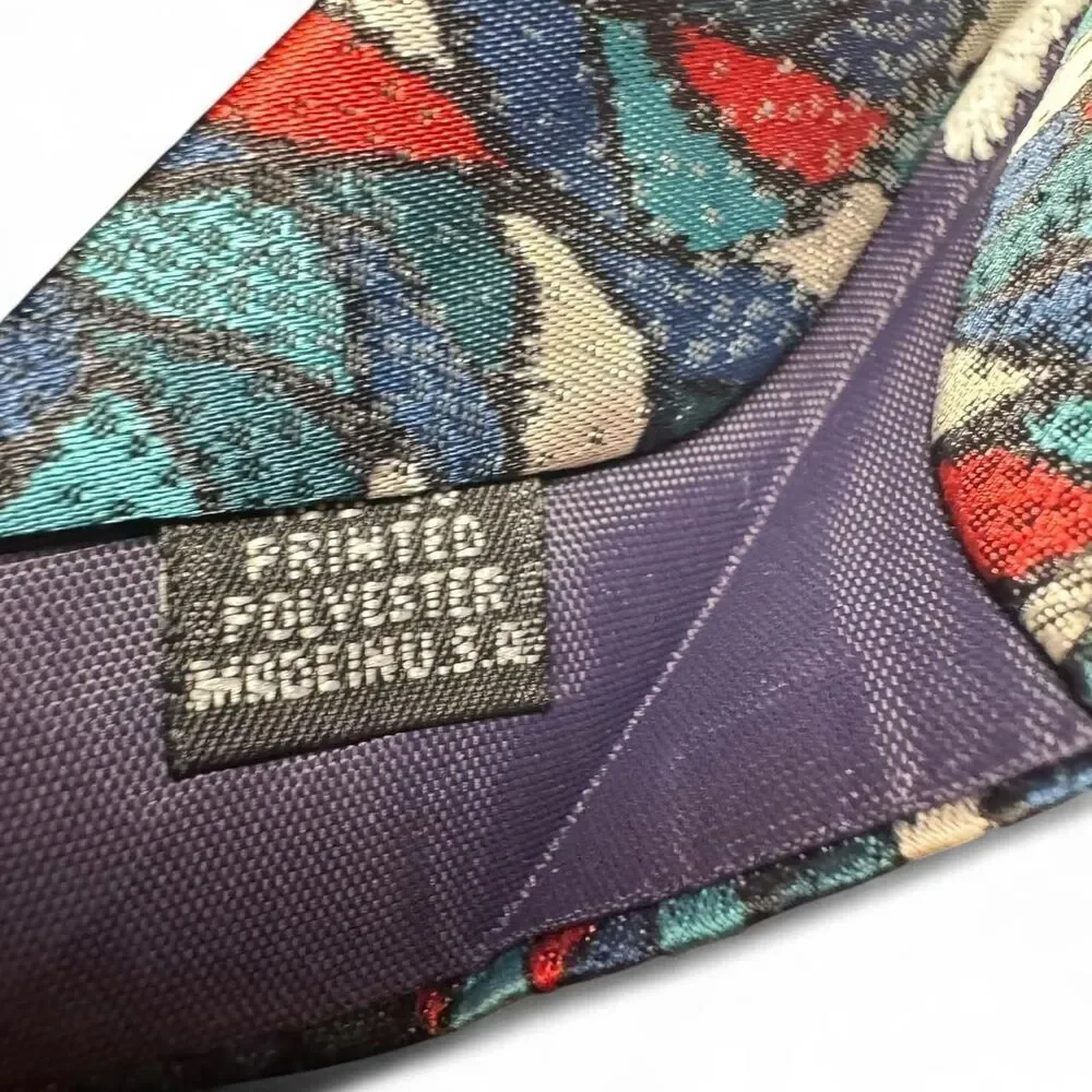 Christian Dior Vintage men’s 80's/90's polyester designer Monsieur necktie